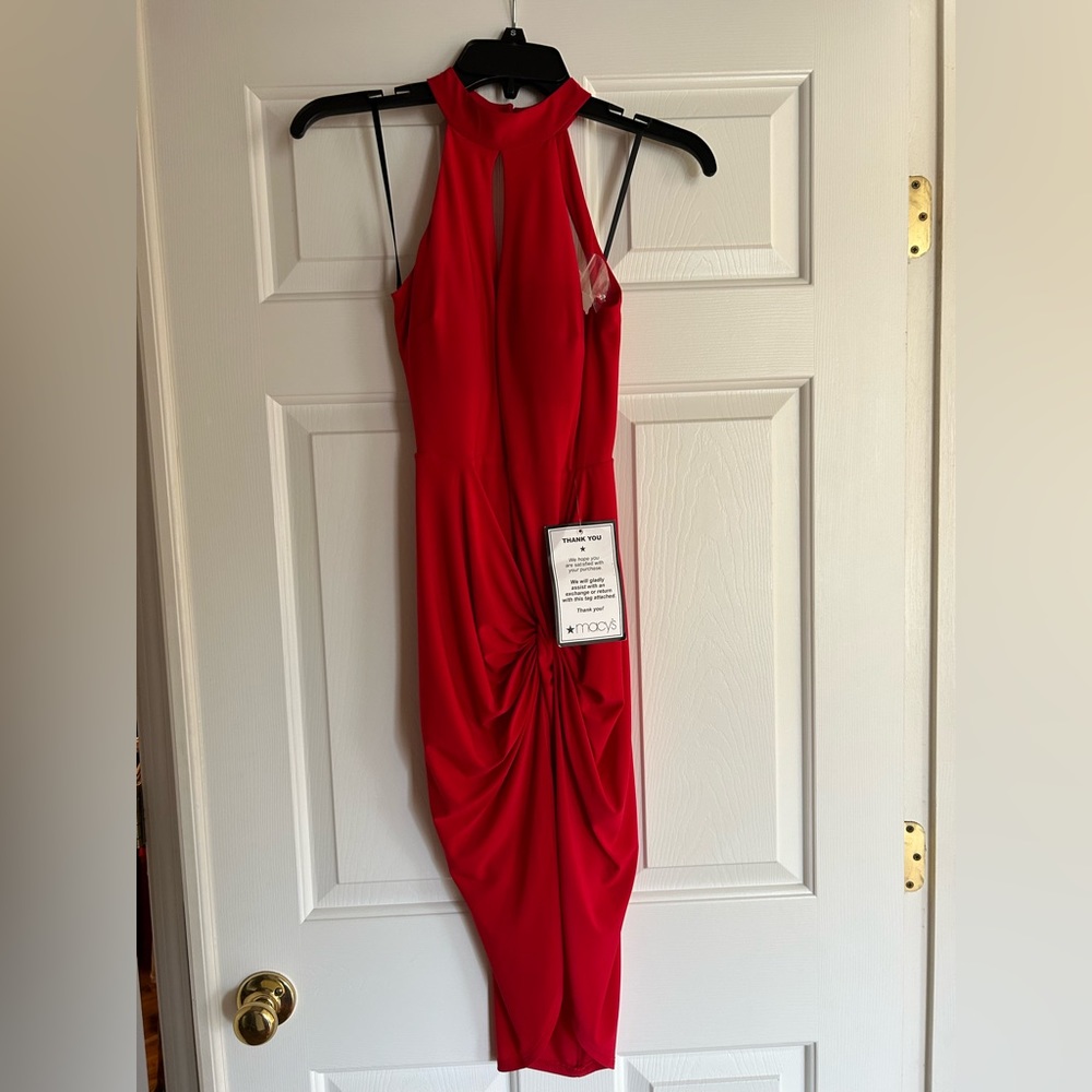 Red dress with high low hem size 5/6
